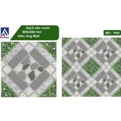 Gạch lát nền 50x50 Takao cỏ sỏi xám TK1605