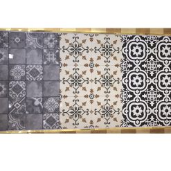 Gạch bông 20×20 cm trang trí hoa vàng xanh Royal 2209