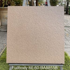 Gạch nhập khẩu Ấn Độ 60x60cm vân đá sần nâu BA8855B