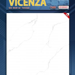 Gạch lát nền,ốp tường 80x80cm màu vân mây trắng Vicenza 8005