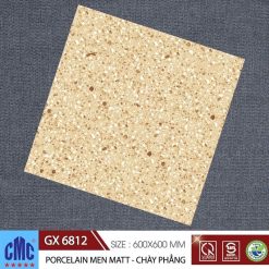 Gạch lát nền giả ganito màu vàng 60×60 CMC GX 6812