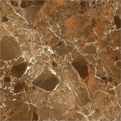Gạch nhập khẩu Ấn Độ 80x80cm High Glossy ITALY STONE BRONZE