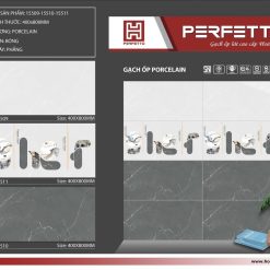 Gạch ốp lát 40x80 Hoàn Mỹ Perfetto vân đá ghi 15509-15510-15511