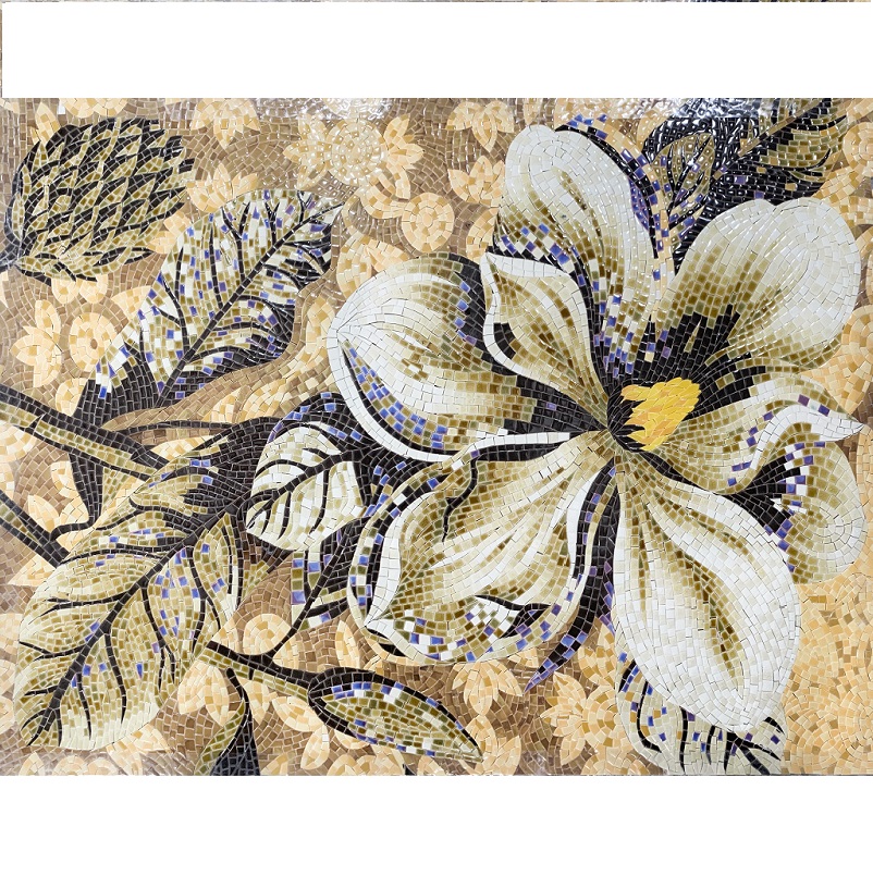 Gạch gốm sứ Bát Tràng hoa phong cảnh Mosaic HM78