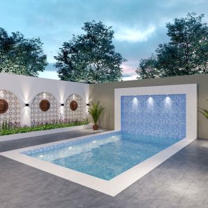 Gạch ốp lát bể bơi Đồng Tâm 20×20 màu xanh dương 2020MARINA004