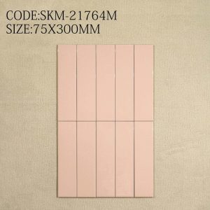 Gạch thẻ trang trí ốp tường 75x300mm màu trắng, ghi, đen, đỏ… 75304B