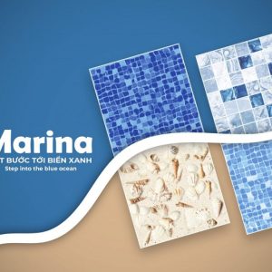 Gạch ốp lát bể bơi Đồng Tâm 20×20 màu xanh dương 2020MARINA004