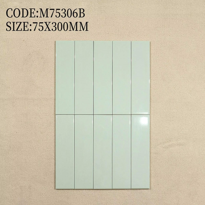Gạch thẻ trang trí ốp tường 75x300mm màu trắng, ghi, đen, đỏ… 75366