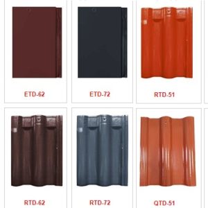 Ngói sóng Trung Đô Phượng Hoàng màu đỏ RTD-51