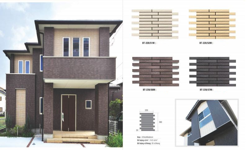 Gạch ốp mặt tiền NIPPON-BOLTZ BT-220/52M