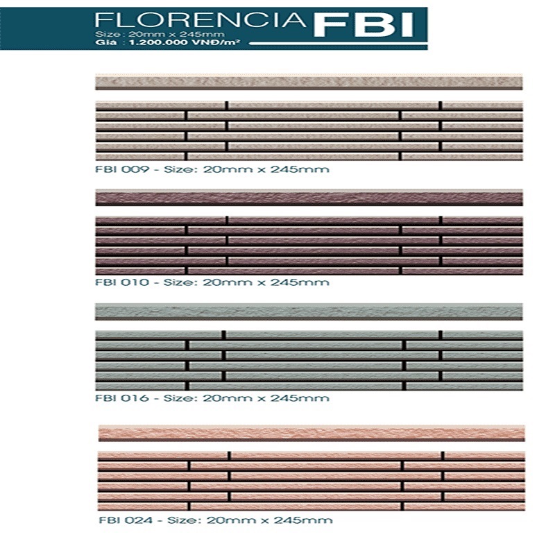 Gạch trang trí tay đũa Việt Nhật FBI 001
