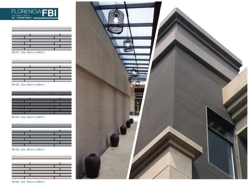 Gạch trang trí tay đũa Việt Nhật FBI 001