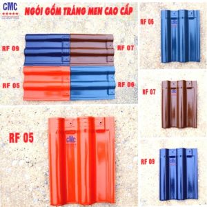 Ngói màu sóng CMC RF05, RF06, RF07, RF09