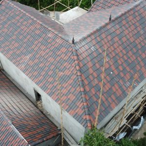 Ngói sóng Nhật Bản 2 màu đỏ đen SHINKO SH08
