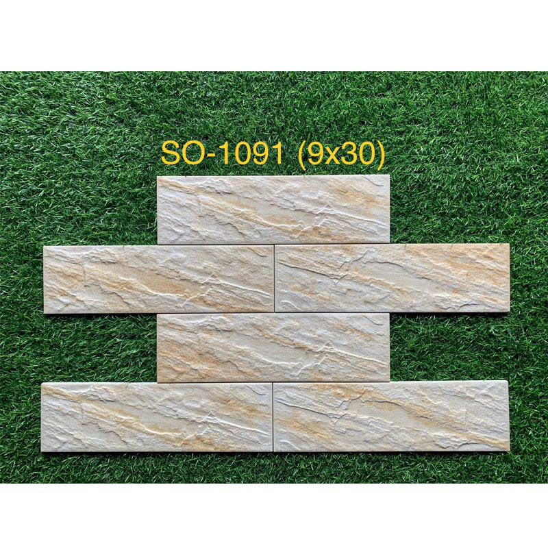 Gạch thẻ ngoại thất KT 9x30cm SO-801