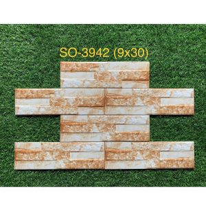 Gạch thẻ ngoại thất KT 9x30cm SO-3923