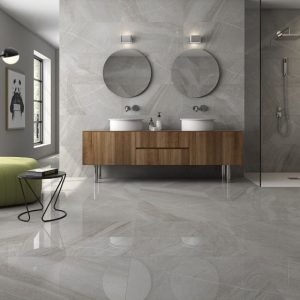 Gạch ốp lát Tây Ban Nha 60x120cm vân chảy cát xám Corus Crema