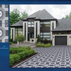 Gạch lát nền 50x50 Takao dị hình bát giác ghi xám TK5105