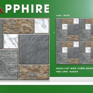 Gạch lát nền 60x60 Takao dị hình xám vàng TK36103