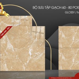 Gạch ốp lát Nice vân đá vàng đậm 6021
