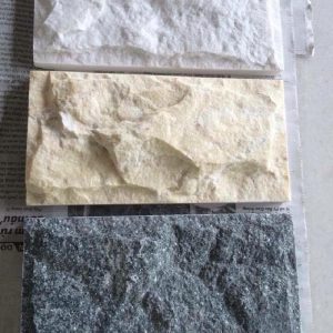 Đá bóc đen tự nhiên ốp trang trí sân cổng tường rào DB-001B