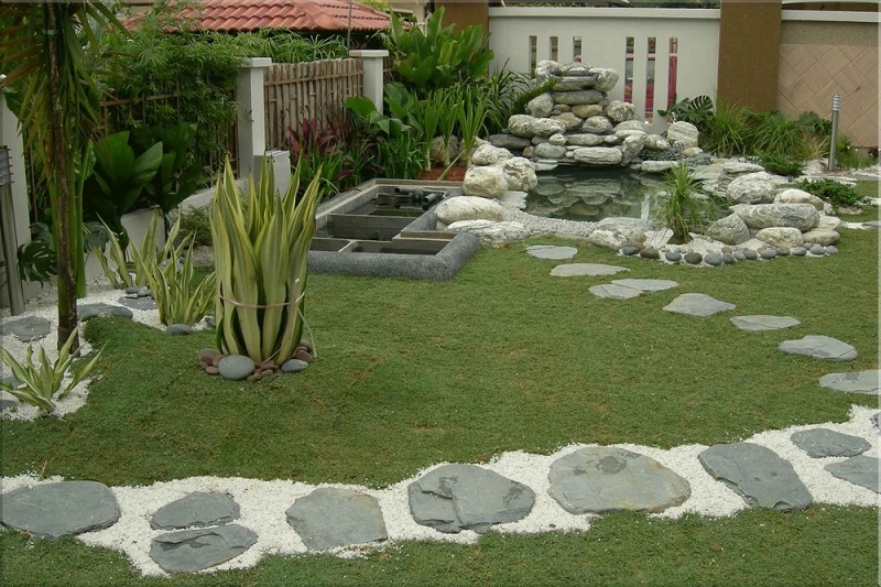 Đá lát sân rối đen nhiều kích thước RD-0001B