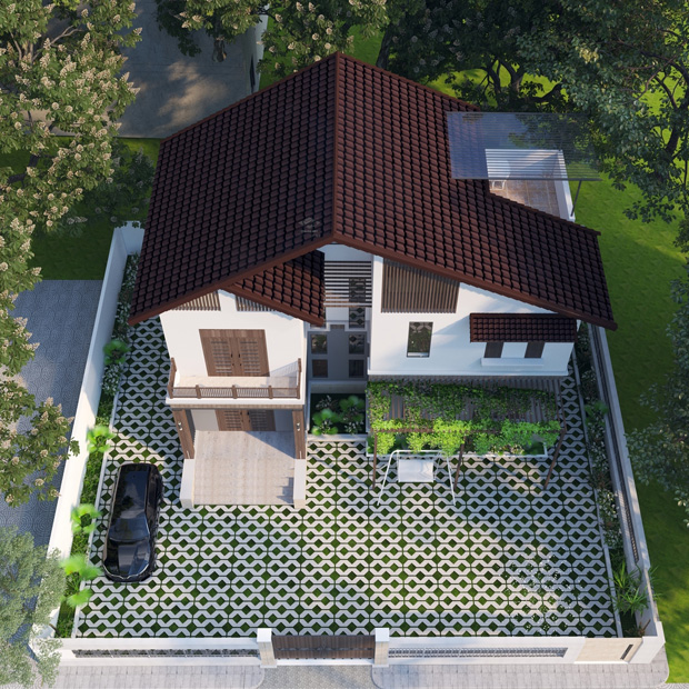 Ngói Ý Mỹ Nâu Đất Gạch 30x40 SN05