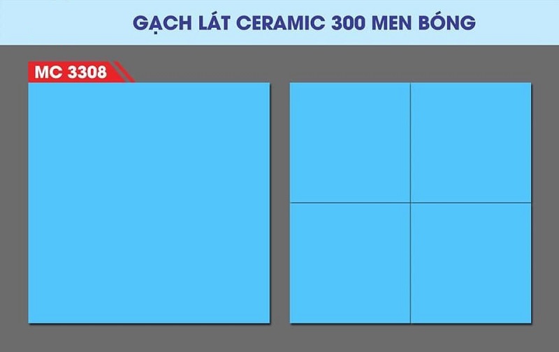 Gạch ốp lát bể bơi 20×20 màu xanh nước biển Đồng Tâm TL03