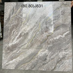 Gạch lát nền,ốp tường vân đá nâu khắc kim J831