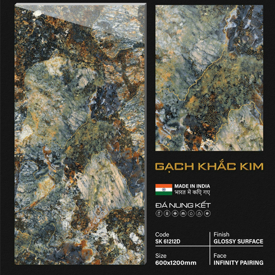 Gạch Ốp Lát 60x120cm Ấn Độ SK61212D