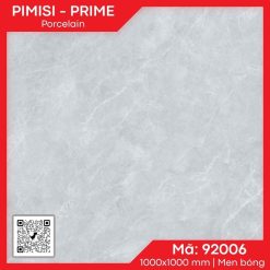 Gạch Ốp Lát 100x100 Prime 92006 Vân Đá Xám - Xương Bán Sứ Cứng Cáp